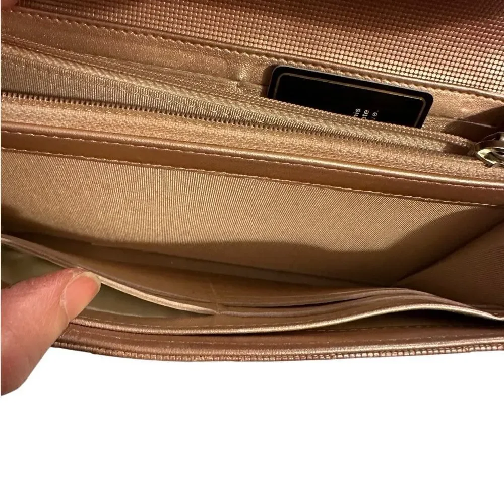 Chanel Brown Quilted Wallet Timeless Design